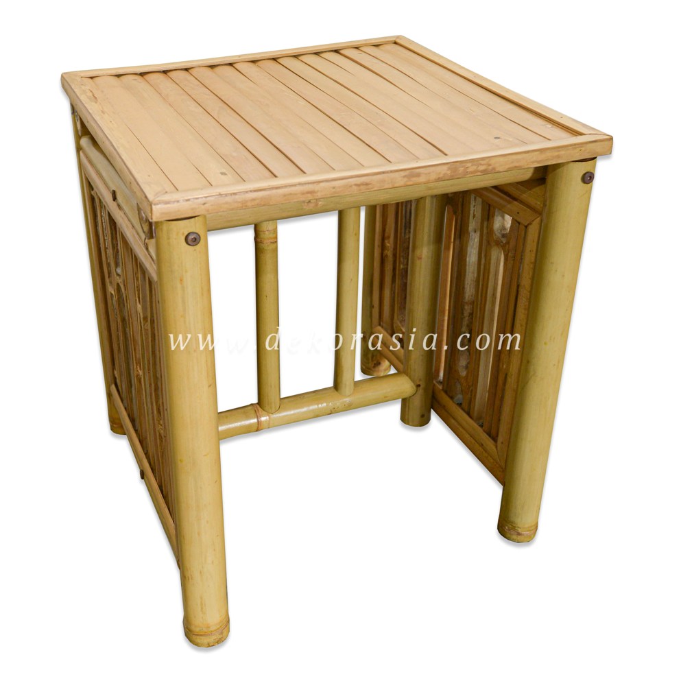 Bamboo Square Side Table